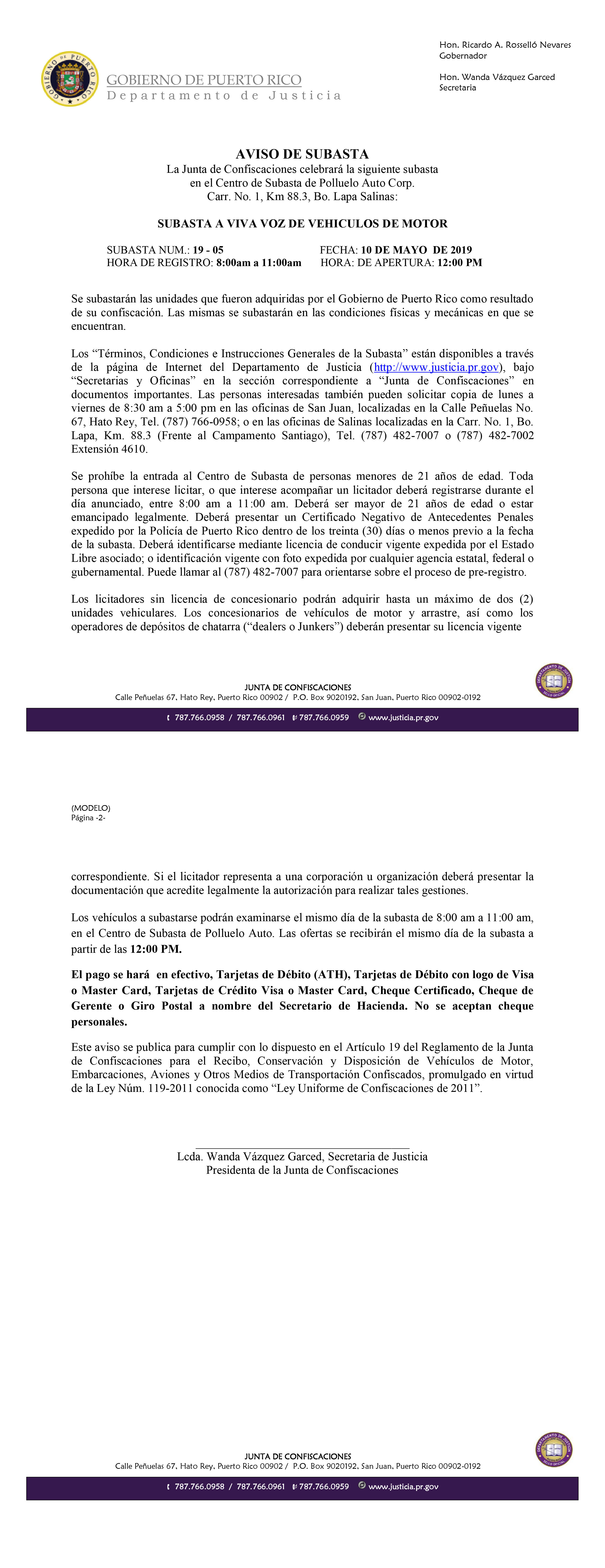 20190430 Anuncio Subasta 19-05